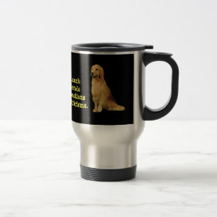 Goldener Retriever-Reise-Tasse Reisebecher