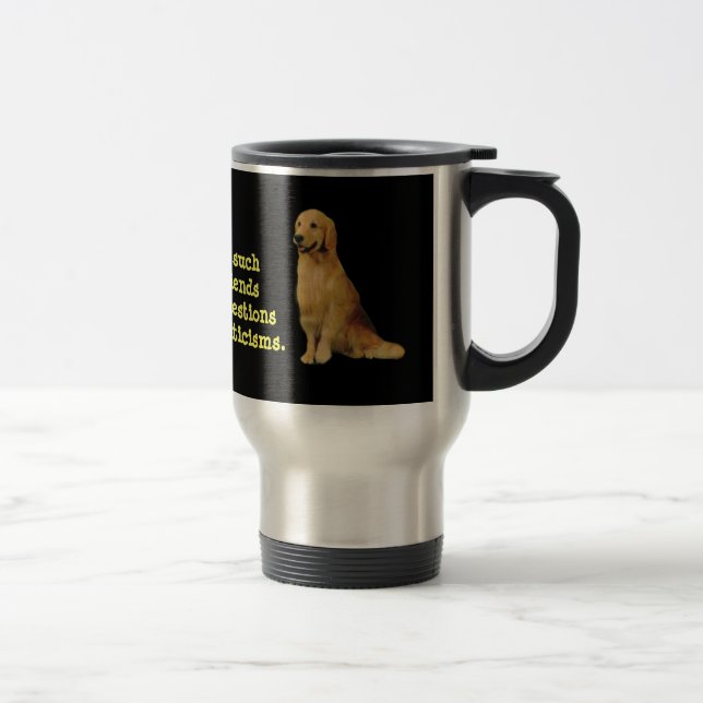 Goldener Retriever-Reise-Tasse Reisebecher (Rechts)