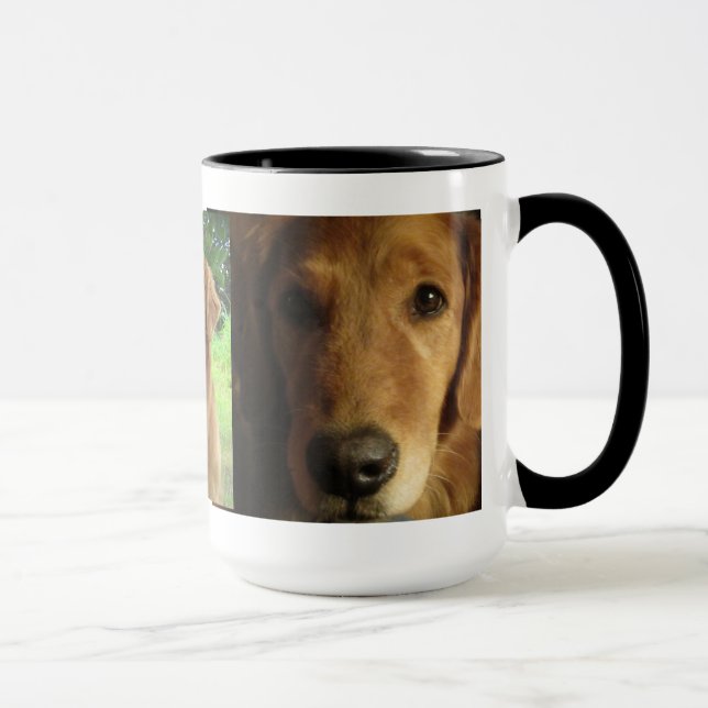 Goldener Retriever-reizende Dame Mug Tasse (Rechts)
