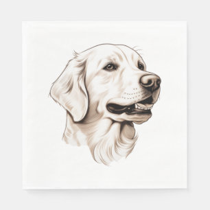 Goldener Retriever Serviette