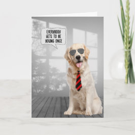 Goldener Retriever Spaß Karte