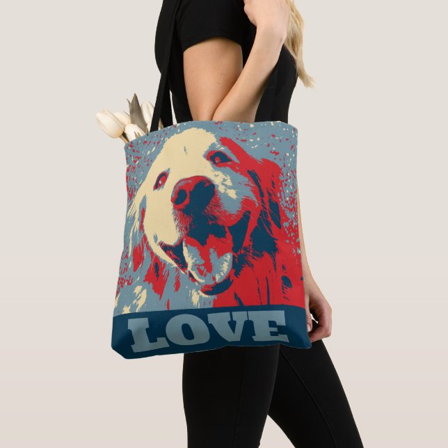 Goldener Retriever-Stylized Liebe (Von Nahem)