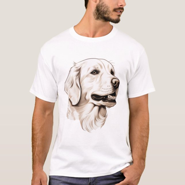 Goldener Retriever T-Shirt (Vorderseite)