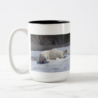 Goldener Retriever-Tasse Zweifarbige Tasse
