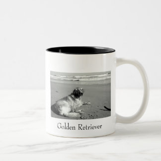 Goldener Retriever-Tasse Zweifarbige Tasse