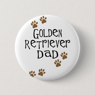 Goldener Retriever-Vater Button