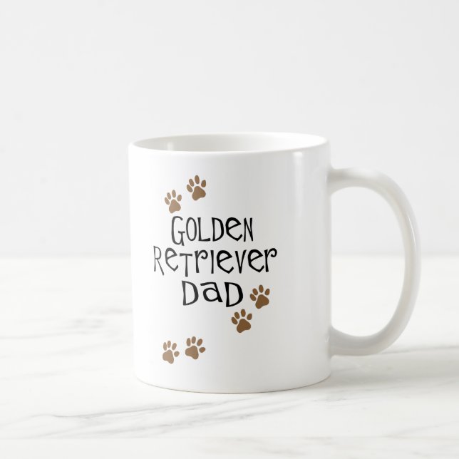 Goldener Retriever-Vater Tasse (Rechts)