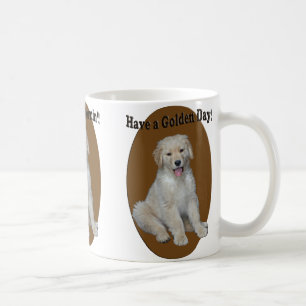 Goldener Retriever-Welpen-heitre Tasse