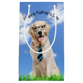 Goldener Retriever zum Vatertag Kleine Geschenktüte