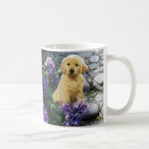 Goldener Retrieverhydrangea-Tasse Kaffeetasse