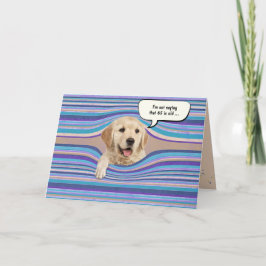 Goldener Retrique Geburtstags-Spaß Karte