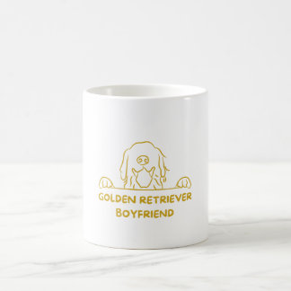 Goldener Retrofreund Kaffeetasse