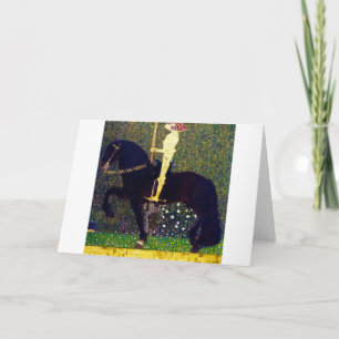 Goldener Ritter, Gustav Klimt Karte