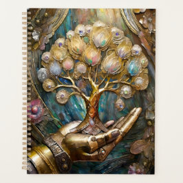 Goldener Roboter-Handholz Gold Tree of Life Planer