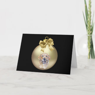 Goldener Rückzug Feiertagskarte