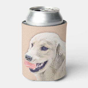 Goldener Rückzug mit Tennis Ball Malerei Hund Art Dosenkühler