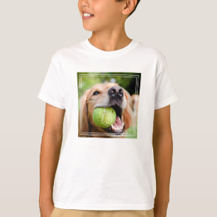 Goldener Rückzug mit Tennisball T-Shirt