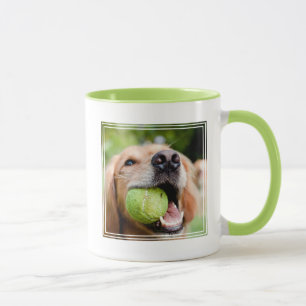 Goldener Rückzug mit Tennisball Tasse