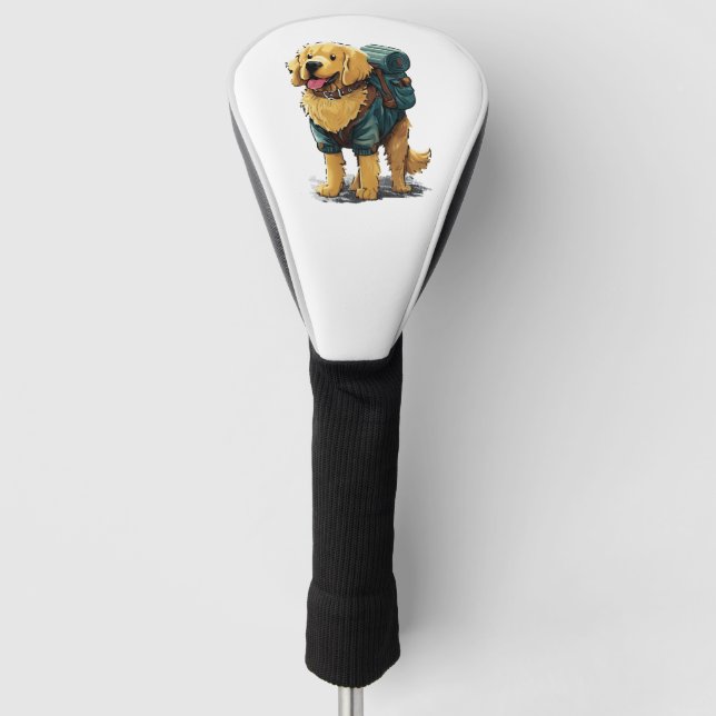 Goldener Rückzugsort Wandern und Camping Golf Headcover (Vorderseite)