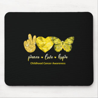 Goldener Schmetterling Frieden Liebe Hoffnung Kind Mousepad