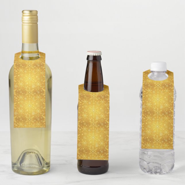 Goldener Schnee Flaschenanhänger (Beispiel)