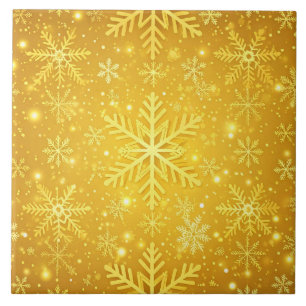 Goldener Schnee Fliese