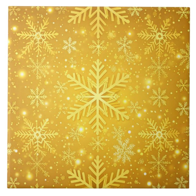 Goldener Schnee Fliese (Vorderseite)
