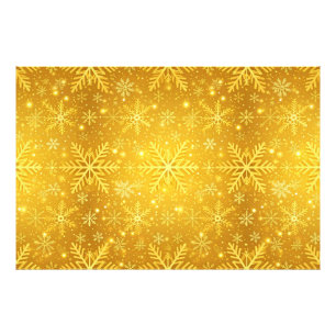 Goldener Schnee Fotodruck