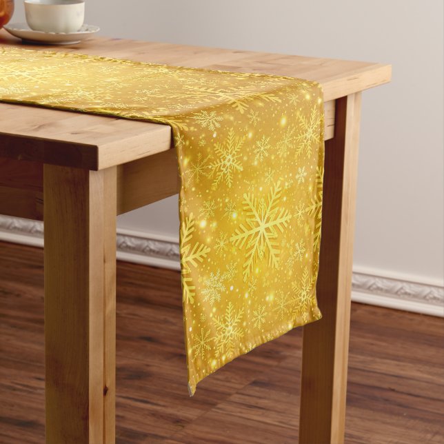 Goldener Schnee Großer Tischläufer (Beispiel)