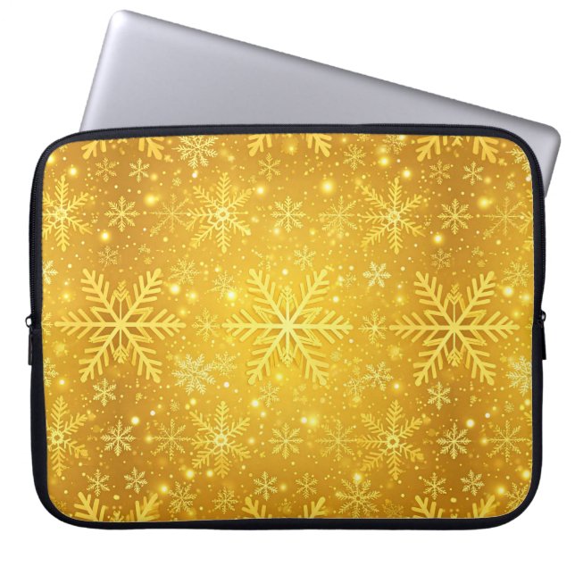 Goldener Schnee Laptopschutzhülle (Vorderseite)