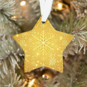 Goldener Schnee Ornament