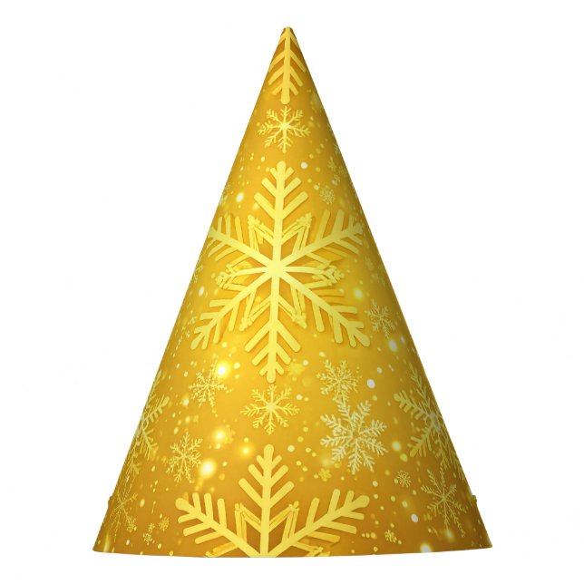 Goldener Schnee Partyhütchen (Vorderseite)