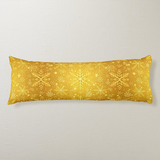 Goldener Schnee Seitenschläferkissen (Vorderseite)