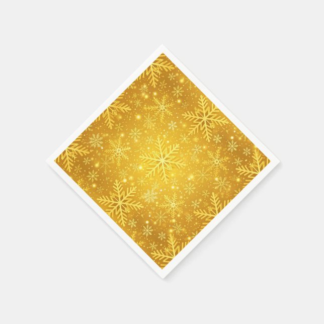 Goldener Schnee Serviette (Ecke)