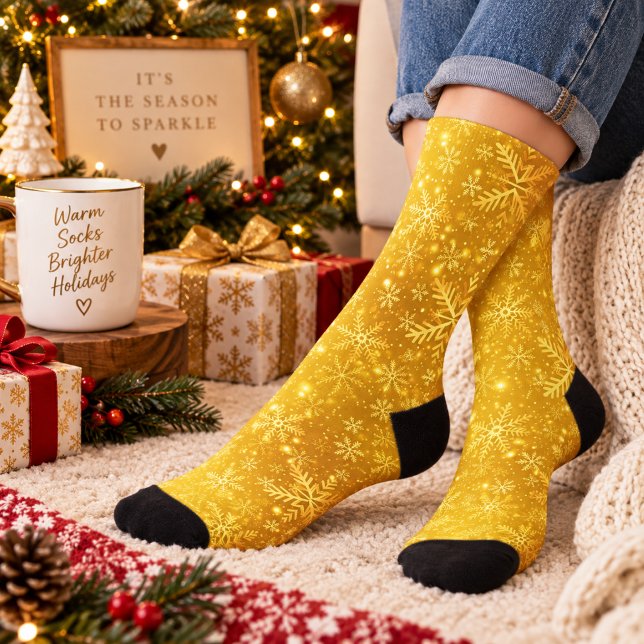 Goldener Schnee Socken (Holiday Season 9/1-10/31)