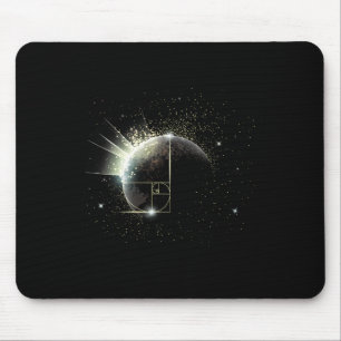 Goldener Schnitt Fibonacci Mathelehrer Spirale Wel Mousepad