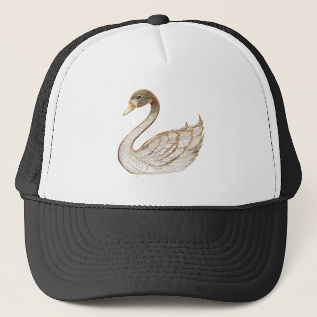 Goldener Schwan Truckerkappe (Vorderseite)