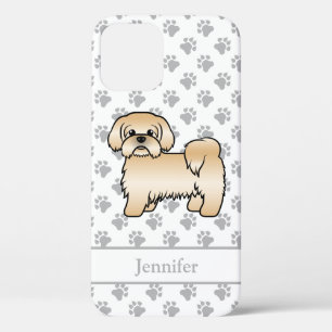 Goldener Shih Tzu Süßer Cartoon-Hund & Name Case-Mate iPhone Hülle