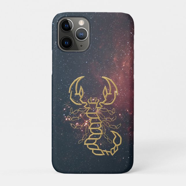 Goldener Skorpion Case-Mate iPhone Hülle (Rückseite)