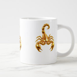 Goldener Skorpion Kaffeebecher Jumbo-Tasse