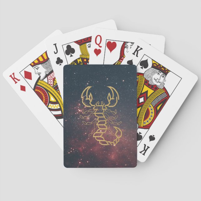Goldener Skorpion Spielkarten (Rückseite)