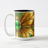 Goldener Smaragd-Kristall-Schmetterling
