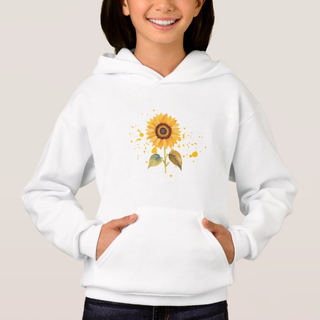 Goldener Sonnenaufgang Hoodie (Vorderseite)