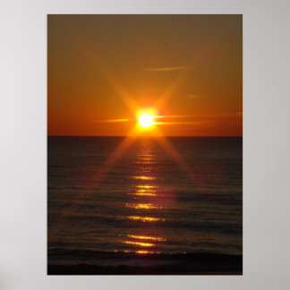 Goldener Sonnenaufgang Poster