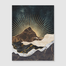 Goldener Sonnenaufgang über den Marmorbergen und S Magnetkarte