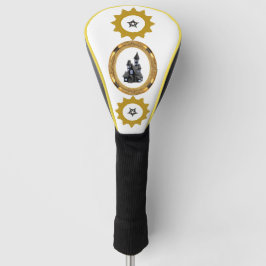 Goldener Sonnenschutzvektor Golf Headcover