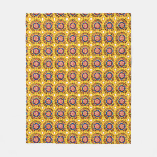 Goldener Sonnenstrahl Fleecedecke