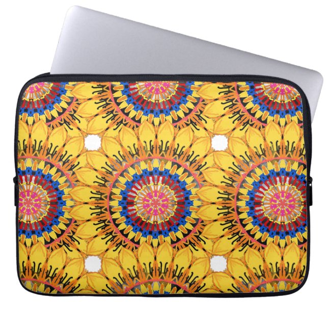 Goldener Sonnenstrahl  Laptopschutzhülle (Vorderseite)