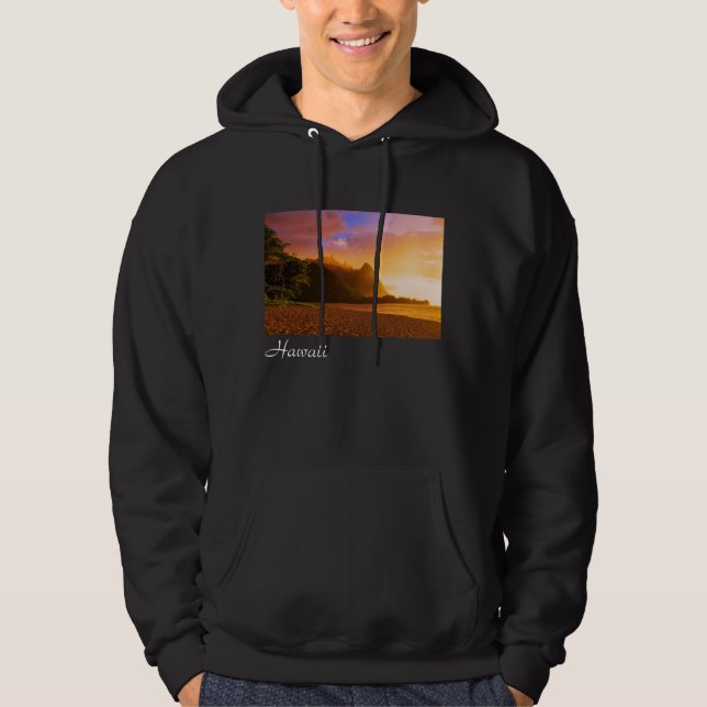 Goldener Sonnenuntergang, Hawaii Hoodie (Vorderseite)