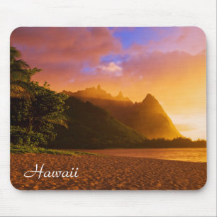 Goldener Sonnenuntergang, Hawaii Mousepad